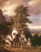 unknow artist Rumanian Family Going to the Fair USA oil painting reproduction